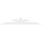 Ekena Millwork Richland Architectural Grade PVC Gable Bracket, 72"W x 12"H x 2"D x 4"F, 4/12 Pitch GBP072X12X0204RIC00 - alternate 2